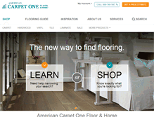 Tablet Screenshot of americancarpetonehonolulu.com